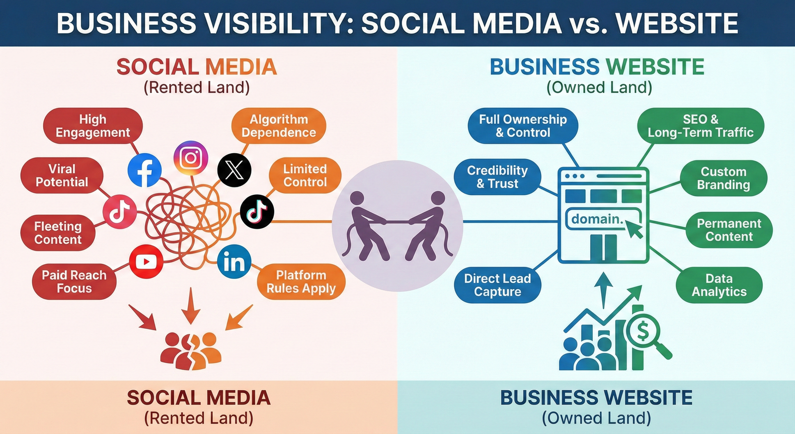 Website is better than social media