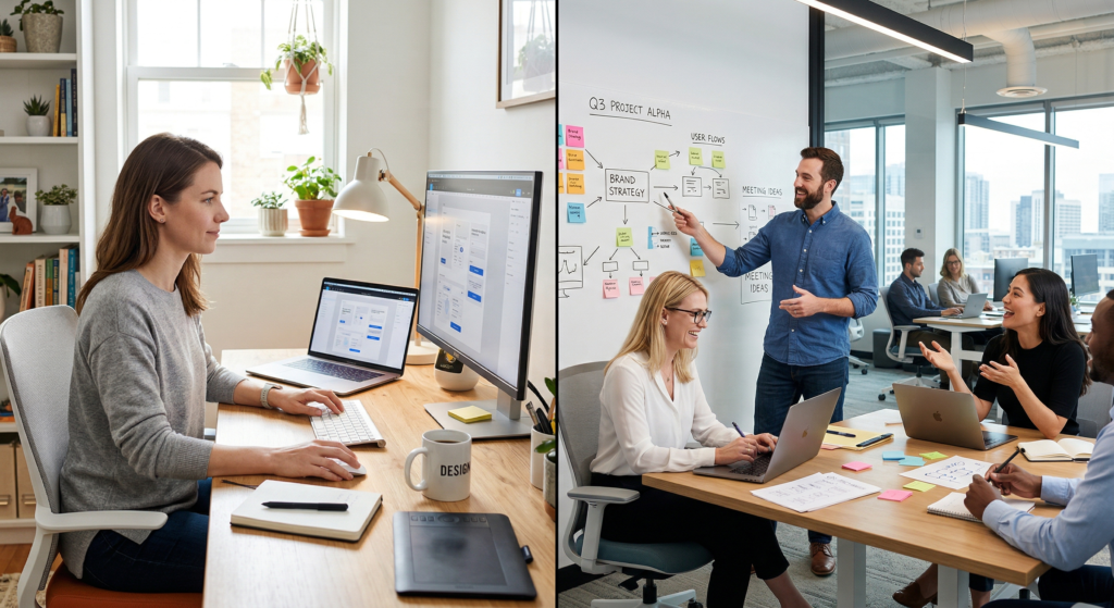 freelance designer vs design agency