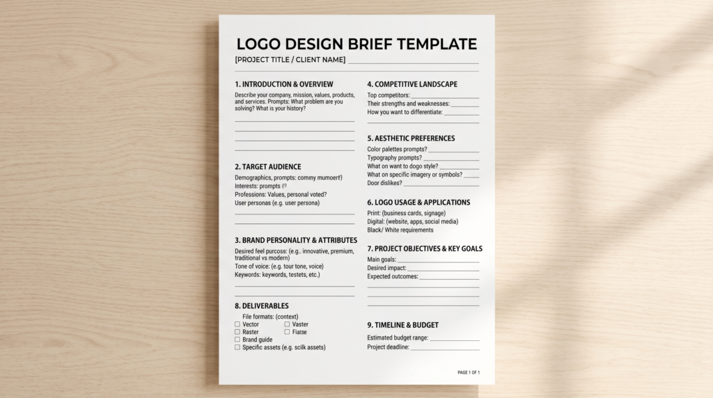 How to Write a Logo Design Brief (With Free Template for Businesses) –