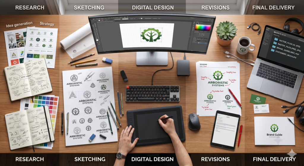 Logo Design Process Explained From Idea to Final Logo